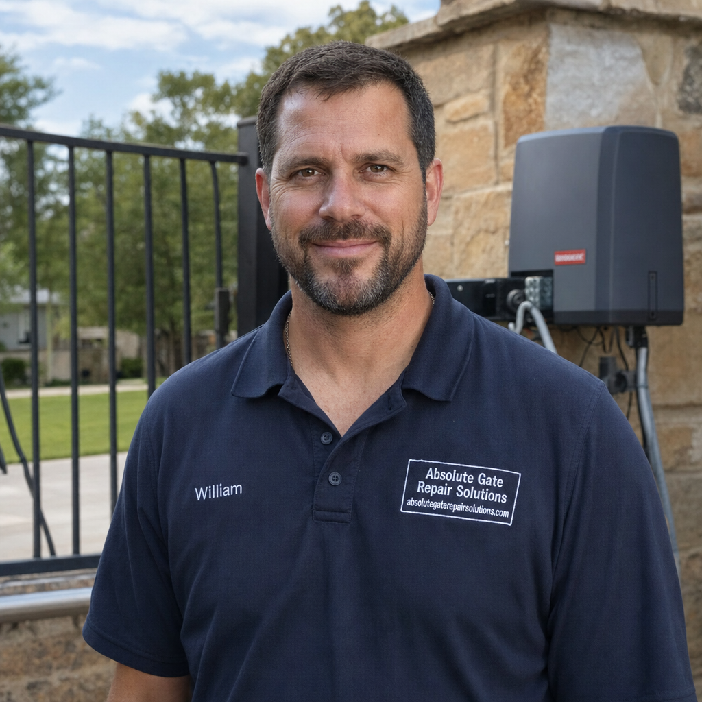 William Jones, owner of Absolute Gate Repair Solutions