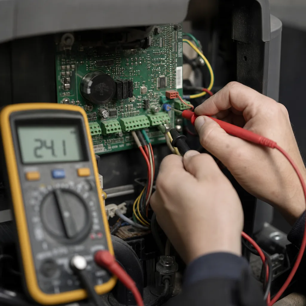 Illustration for electric gate opener repair