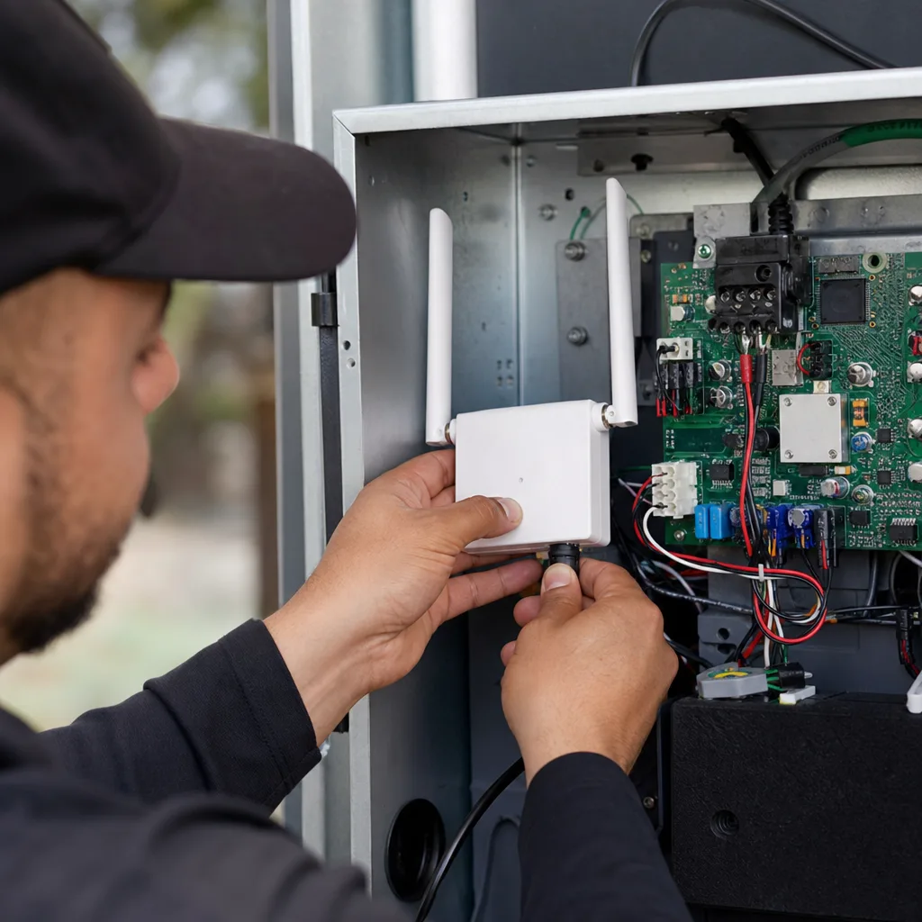 Illustration for gate access control systems